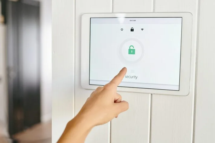 Senior-friendly home security and monitoring technology supporting aging at home independence